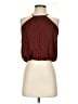 Express 100% Polyester Burgundy Sleeveless Blouse Size XS - photo 1