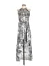 Calypso St. Barth 100% Polyester Paisley Silver Cocktail Dress Size XS - photo 1