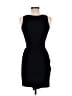 Aqua Solid Black Cocktail Dress Size M - photo 2