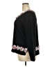 JJ Basics Floral Black Pullover Sweater Size 2X - photo 5