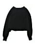Habitual Solid Black Sweatshirt Size 16 - photo 2
