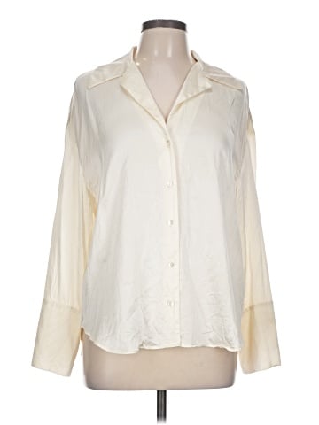 Banana Republic Long Sleeve Silk Top (view 1)