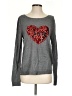 New York & Company 100% Acrylic Hearts Gray Pullover Sweater Size S - photo 1