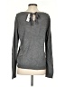 New York & Company 100% Acrylic Hearts Gray Pullover Sweater Size S - photo 2