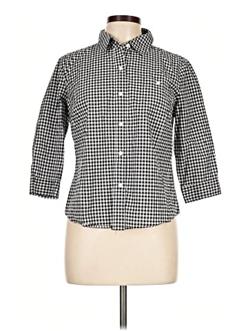 Karen Scott 3/4 Sleeve Button-Down Shirt (view 1)
