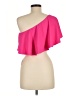 Jovani Solid Pink Short Sleeve Blouse Size 6 - photo 2