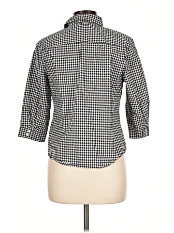 Karen Scott 3/4 Sleeve Button-Down Shirt (view 2)