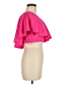 Jovani Solid Pink Short Sleeve Blouse Size 6 - photo 4
