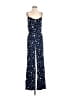 Honey Punch 100% Rayon Stars Blue Jumpsuit Size S - photo 1