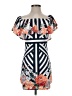 Jealous Tomato Print Blue Cocktail Dress Size S - photo 1