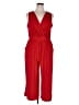 Gilli Solid Red Jumpsuit Size 1X - photo 1
