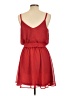 Mimi Chica 100% Polyester Solid Red Casual Dress Size L - photo 2