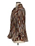 Cj Banks 100% Polyester Stripes Brown 3/4 Sleeve Blouse Size 1X - photo 5