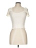 Forever 21 Ivory Short Sleeve Top Size L - photo 1