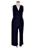 Gilli Solid Blue Jumpsuit Size 1X - photo 1