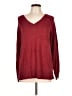Lucky Brand Burgundy Pullover Sweater Size L - photo 1
