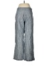 Sundance Chevron-herringbone Blue Linen Pants Size 6 (petite) - photo 2