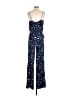 Honey Punch 100% Rayon Stars Blue Jumpsuit Size S - photo 2