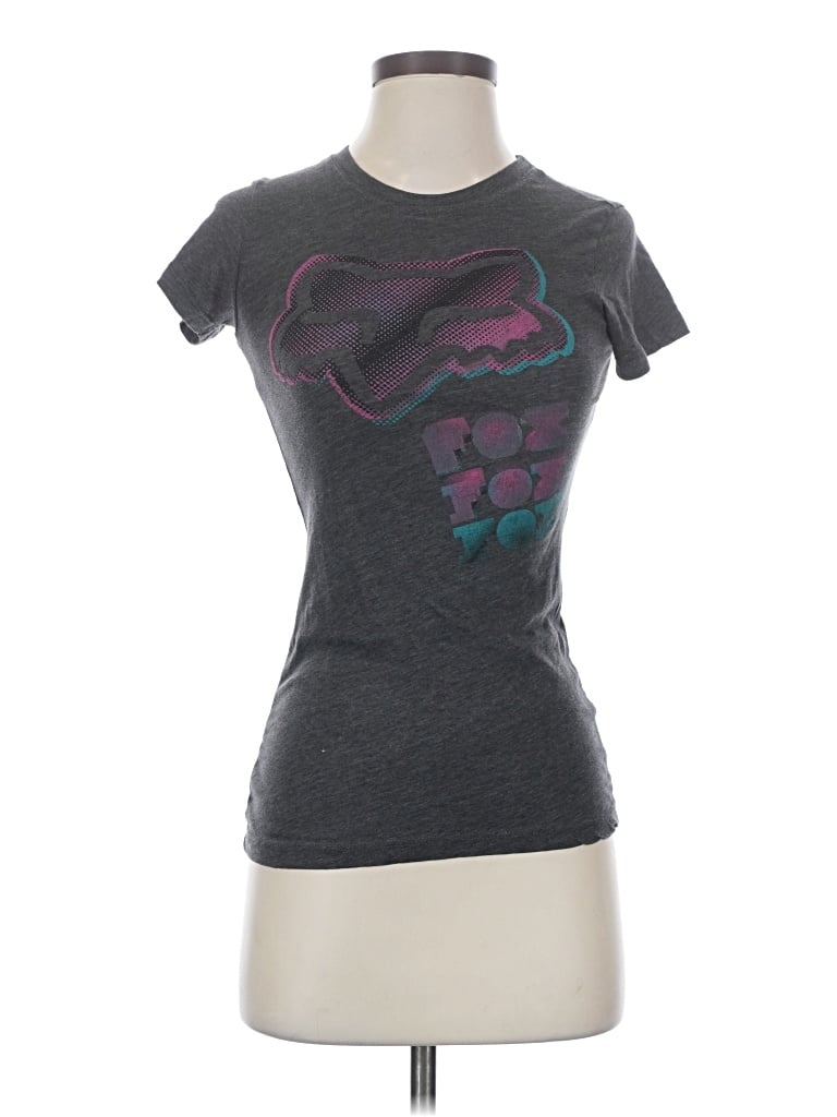 Pre-owned Fox Short Sleeve T-shirt In Gray