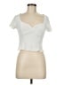 Atelier White Short Sleeve Top Size M - photo 1