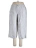 Coldwater Creek 100% Linen Stripes Silver Linen Pants Size 14 (petite) - photo 1