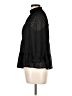 Monteau 100% Polyester Black Long Sleeve Blouse Size L - photo 5