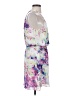 Parker 100% Polyester Print Purple Cocktail Dress Size XS - photo 4