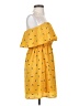 Everly 100% Polyester Yellow Casual Dress Size S - photo 4