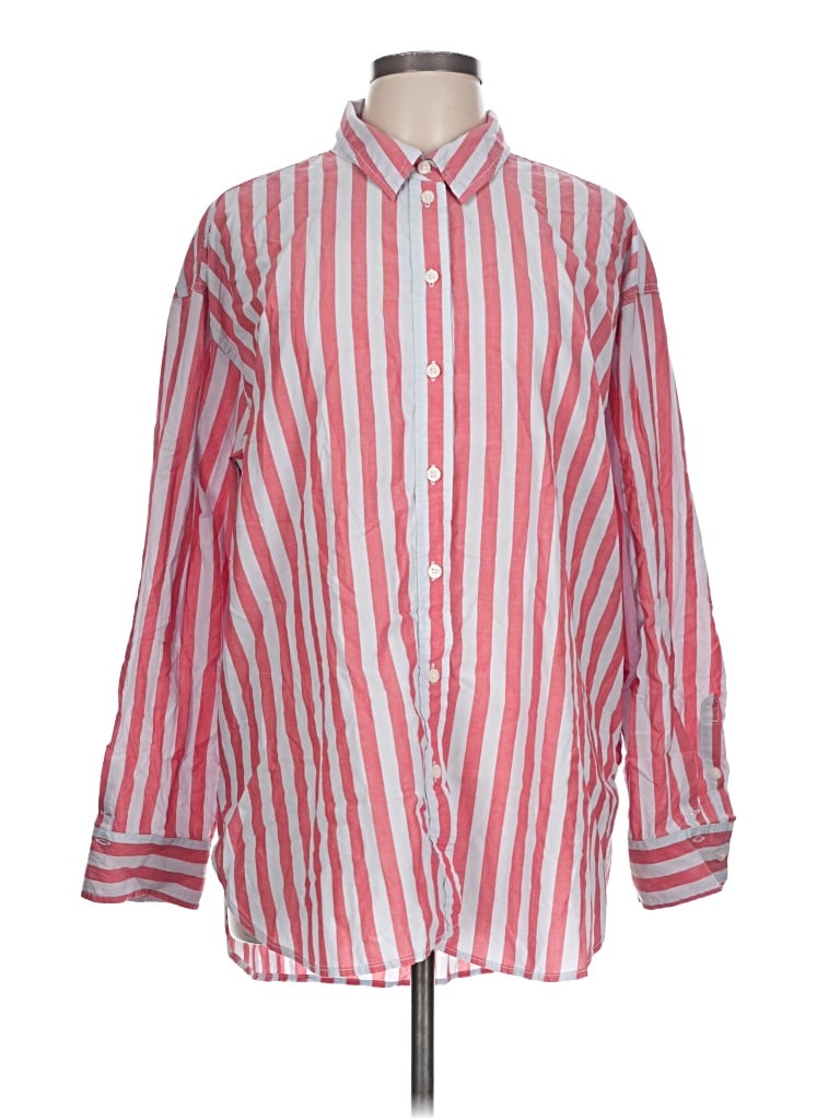 Pre-owned Universal Thread Long Sleeve Button Down Shirt In Pink