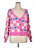 BaeVely Hearts Pink Cardigan Size L - photo 1