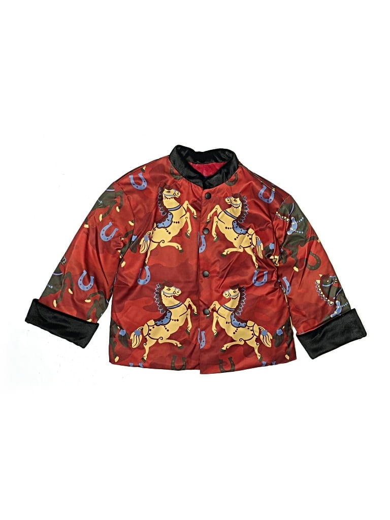 Pre-owned Assorted Brands Kids' Cardigan Sweater In Red