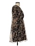 Madewell 100% Polyester Floral Brown Casual Dress Size XXS - photo 4
