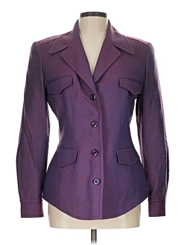 Linda Allard Ellen Tracy Wool Blazer (view 1)