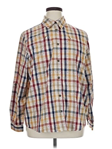 Alfred Dunner Long Sleeve Button-Down Shirt (view 1)