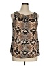 Evan Picone Brown Sleeveless Blouse Size 14 - photo 1