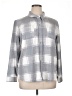 32 Degrees Checkered-gingham Gray Long Sleeve Button-Down Shirt Size XL - photo 1