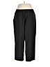 Ship'n Shore Solid Black Casual Pants Size L (estimated) - photo 1