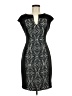 Connected Apparel Graphic Black Cocktail Dress Size 6 - photo 1