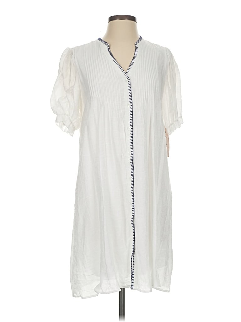 Pre-owned Indigo Rose Casual Dress In White