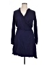 Just Fab 100% Rayon Blue Casual Dress Size XL - photo 1