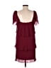 DKNY 100% Polyester Burgundy Cocktail Dress Size 6 - photo 2