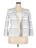 Talbots Stripes Gray Blazer Size 18 - photo 1