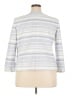 Talbots Stripes Gray Blazer Size 18 - photo 2