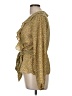 Max Studio 100% Polyester Yellow Long Sleeve Blouse Size M - photo 5