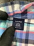 Baby Gap 100% Cotton Plaid Blue Long Sleeve Button-Down Shirt Size 18-24 mo - photo 3