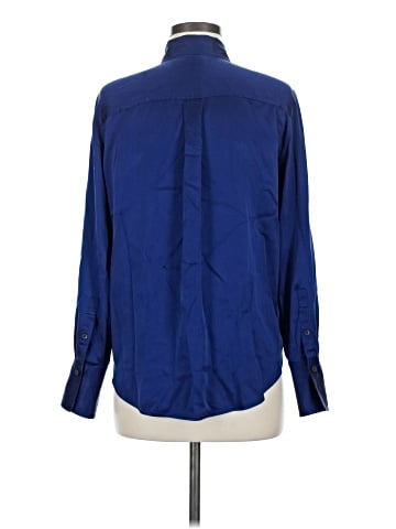 Madewell Long Sleeve Silk Top (view 2)