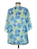 Jason Wu 100% Polyester Blue Short Sleeve Blouse Size M - photo 2