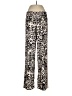 Oui Animal Print Gold Casual Pants Size 8 - photo 1