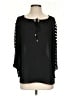 Zac & Rachel 100% Polyester Black 3/4 Sleeve Blouse Size S - photo 1