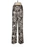 Oui Animal Print Gold Casual Pants Size 8 - photo 2